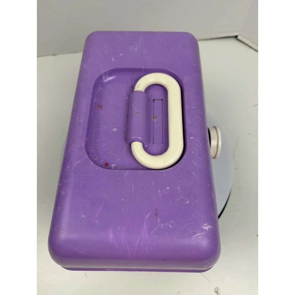 Vintage Caboodles Makeup Organizer Lilac Marble Purple Case Mirror 90s Style